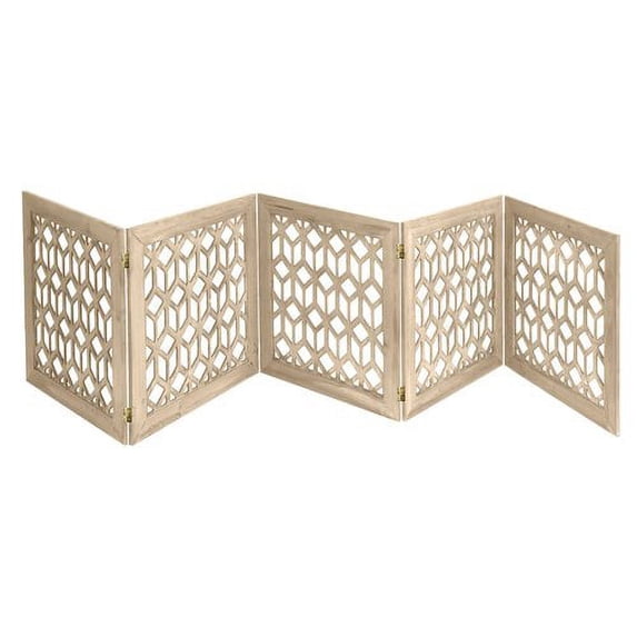 AKC Wooden Carved Pet Gate