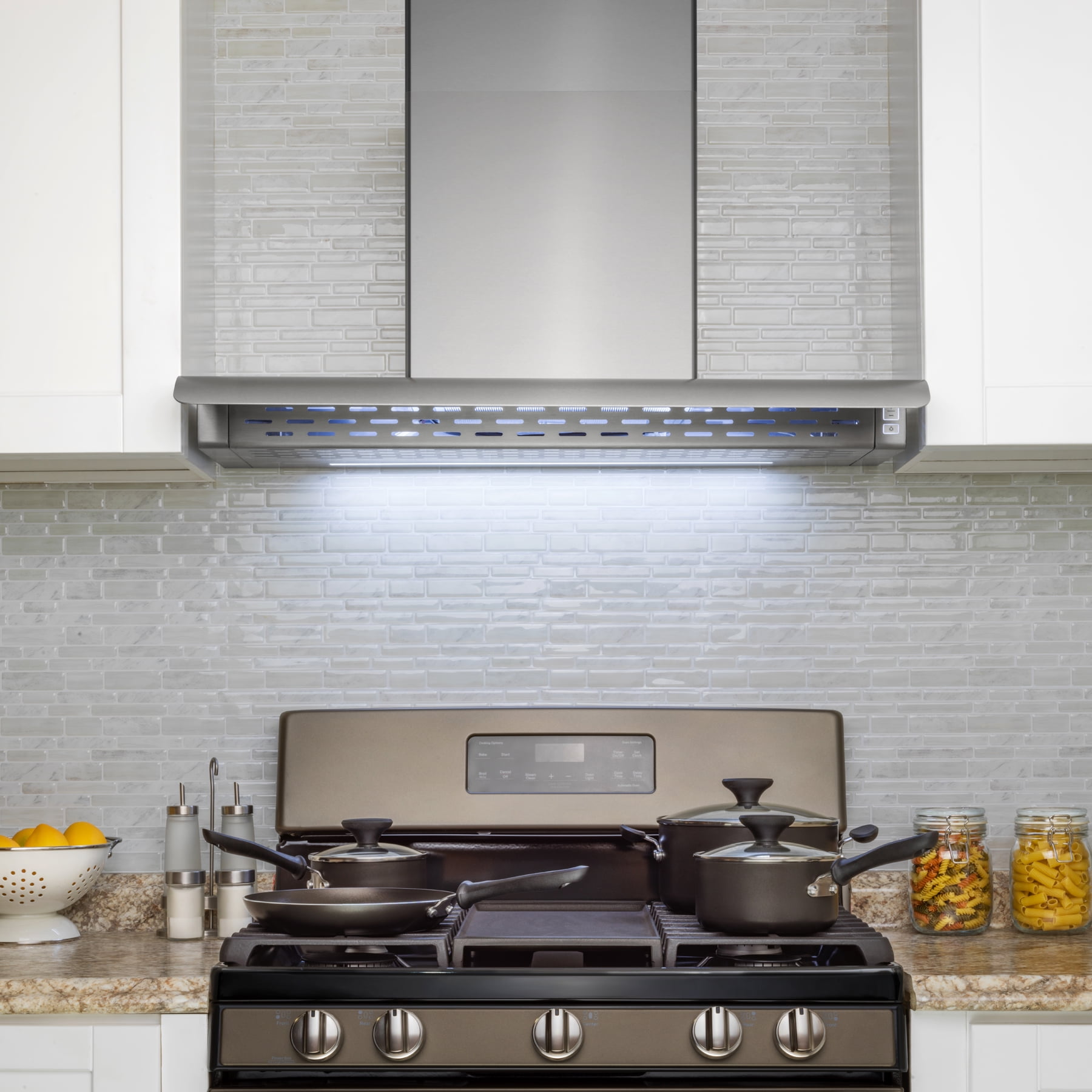 AKDY 36 Wall Mount Kitchen Range Hood 3 Speed Touch Control