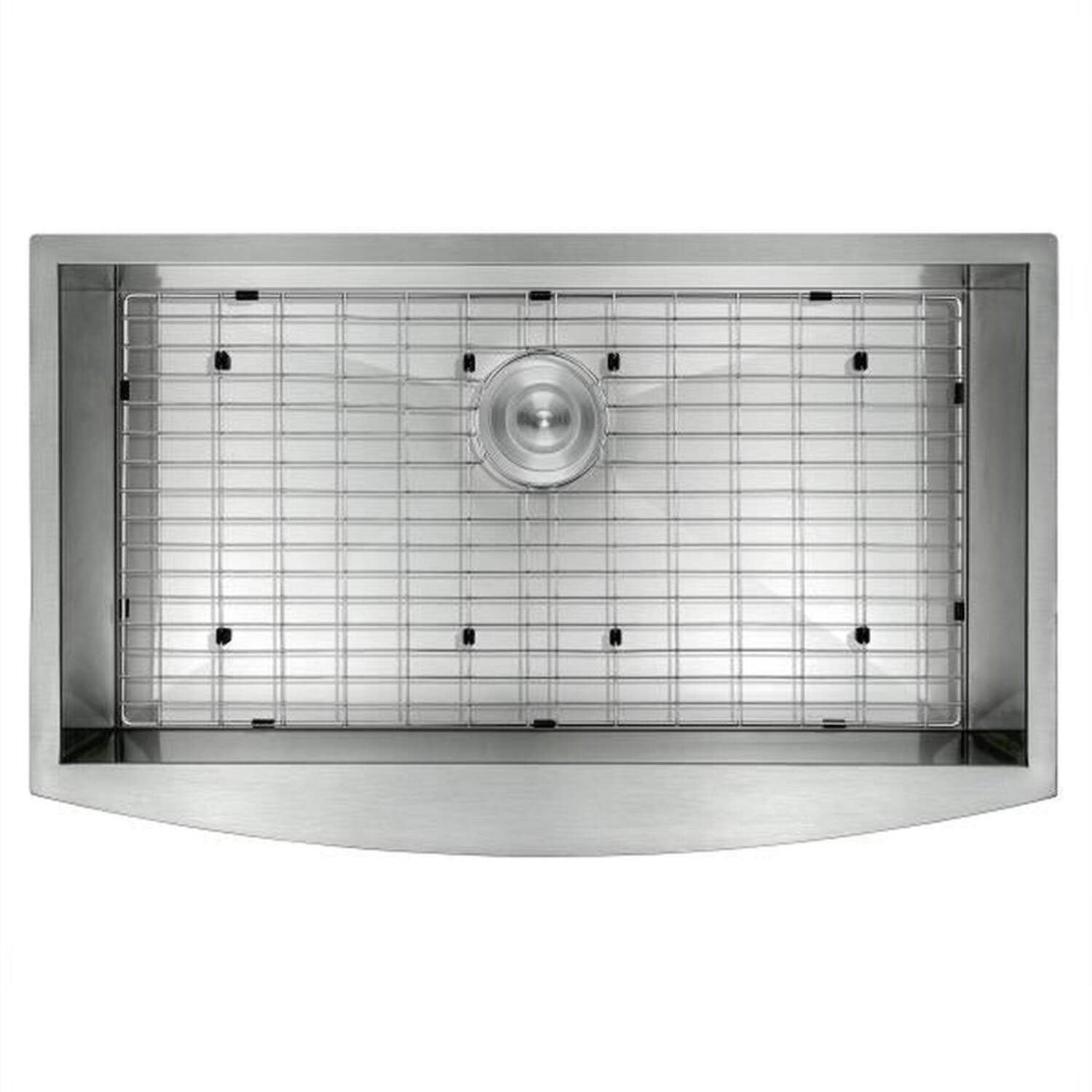 33" Brushed Stainless Steel Farmhouse Apron Kitchen Sink with Accessories