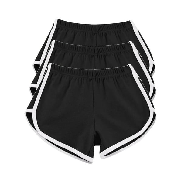 AKEGAMN 3PC Casual Summer Sports Yoga Shorts Workout Athletic Running Shorts, Red S-3XL