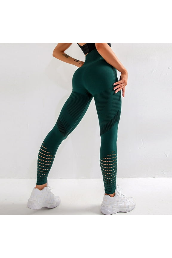 Casual Stretchy Tight Push Up Yoga Sport Legging Running Pants, Green XL, Size S-XL