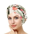 thumbnail image 1 of AKEGAMN Ethnic Pre-Tied Braid Hair Wrap Turban Headwear for Women Polyester, Green One Size, 1 of 4