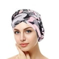 thumbnail image 1 of AKEGAMN Ethnic Pre-Tied Braid Hair Wrap Turban Headwear for Women Polyester, Purple One Size, 1 of 4