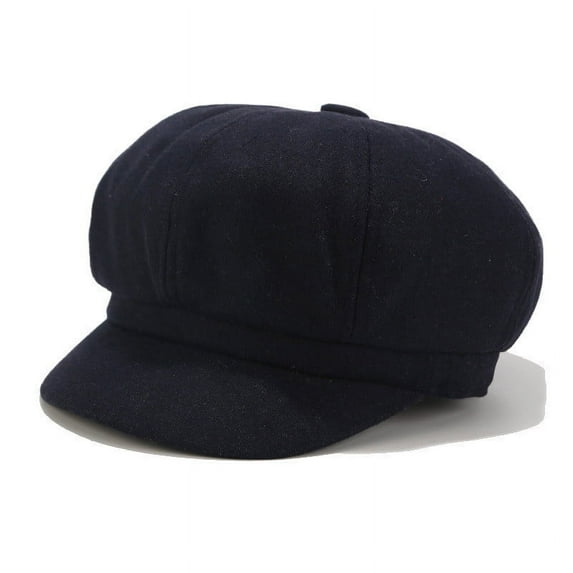 AKEGAMN Solid Hat Painter Beret Winter Newsboy Cap Korean Women Vintage Caps, Blue M