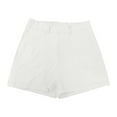 thumbnail image 1 of AKEGAMN Stretch Twill Shorts Summer Casual Pull On Chino Shorts with Pockets, White S-5XL, 1 of 3