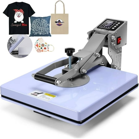 AKEYDIY Heat Press 15x15 inch Heat Press Machine for t Shirts, Fast Heating for Heat Sublimation and Heat Vinyl Transfer, 1400W High Pressure Digital -Quality Slide-Out Shirt Heat Press