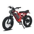 thumbnail image 1 of AKEZ Electric Bike for Adults, 48V-52V, 18AH,25AH Battery, 20" Fat Tire Dirt Bike, Retro E-Bike, 1 of 5