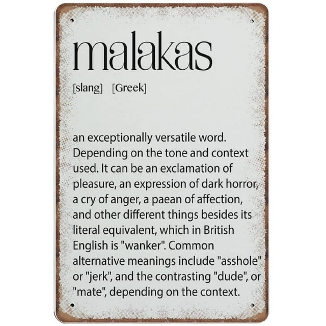 AKFOMEE Greek Art Malakas Definition Greek Poster 500 Pieces Jigsaw Puzzle Educational Games for