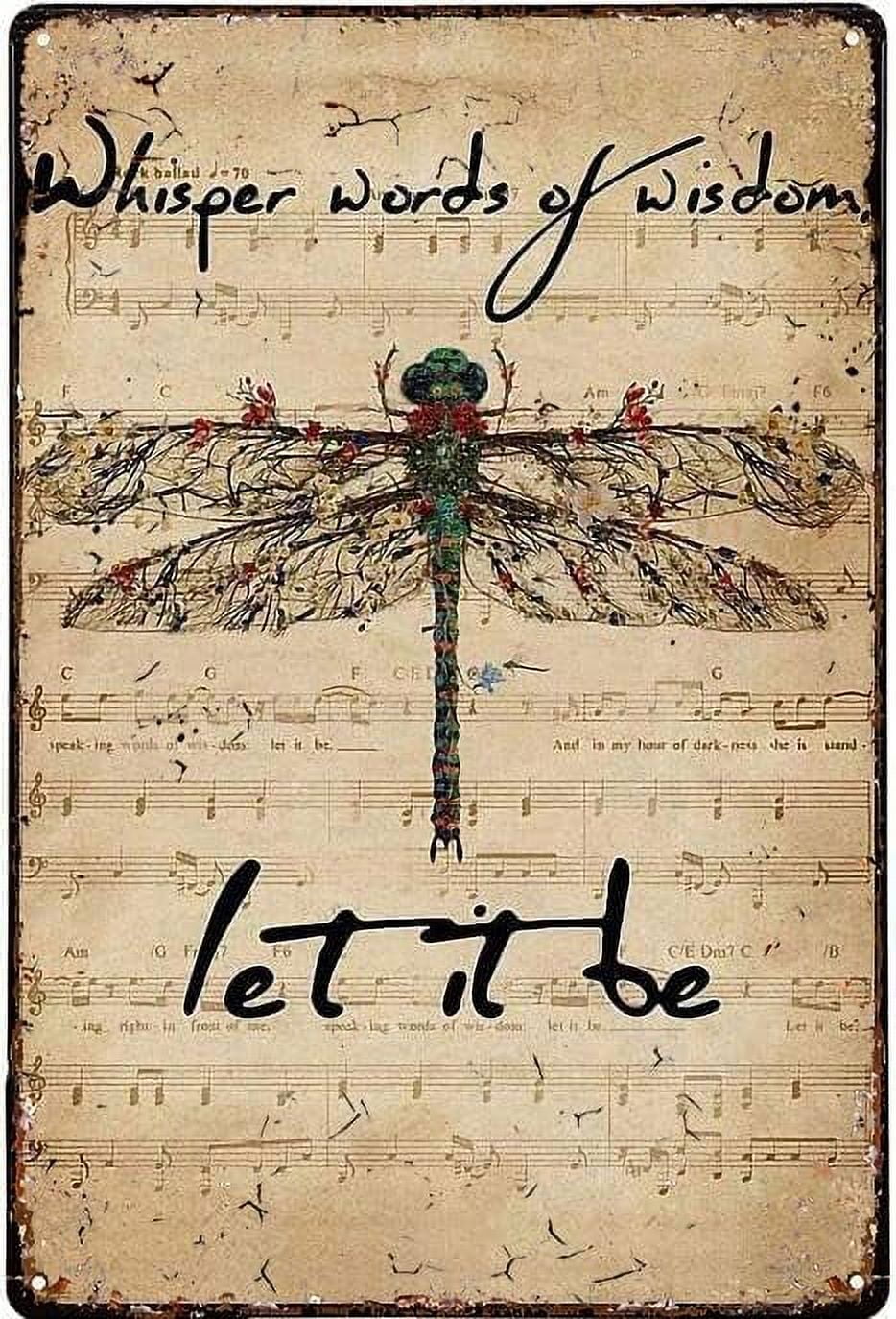 AKFOMEE New Dragonfly Whisper Words of Wisdom Let It Be Jigsaw Puzzle