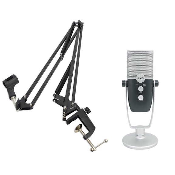 AKG ARA C22 USB Condenser Microphone+Mic Boom Arm For Recording/Podcast/Gamer