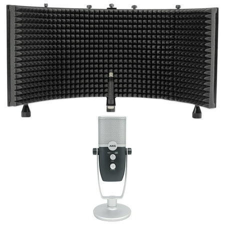 AKG ARA C22 USB Condenser Microphone+Stand+Shield For Recording/Podcast/Gamer