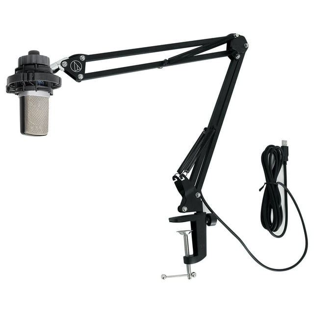 AKG C214 Studio Condenser Microphone Recording Mic+Audio Technica Boom