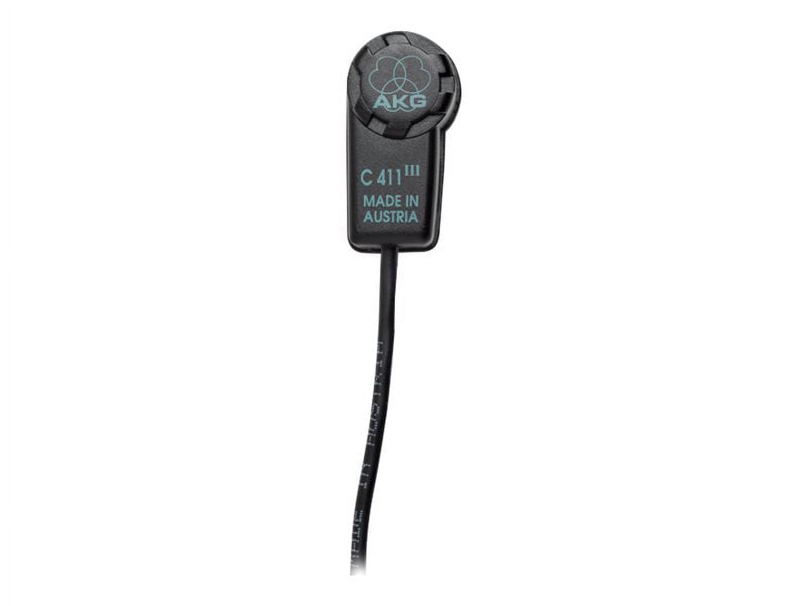 Matte Black Miniature Condenser Instrument Microphone with XLR Connector