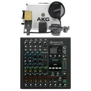 AKG C414 XLII Multi-Pattern Studio Condenser Microphone Recording Mic + Mixer