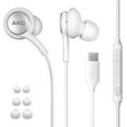 thumbnail image 1 of AKG Earbuds Stereo Headphones for Google Pixel 7 - Designed by AKG - Braided Cable with Microphone and Volume Remote Type-C Connector - White, 1 of 5