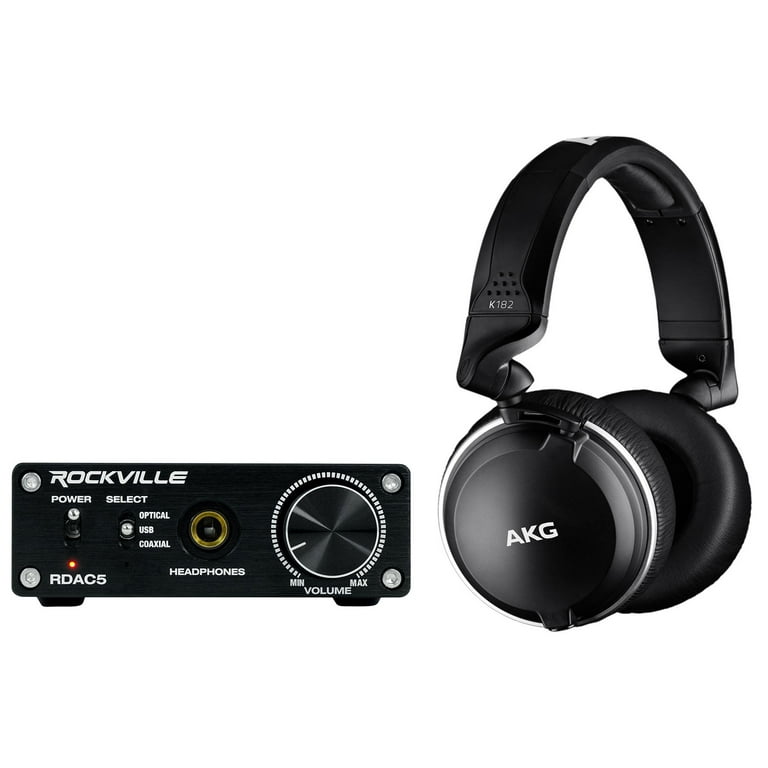 AKG K182 Recording Studio Monitor Headphones DAC Headphone Amplifier