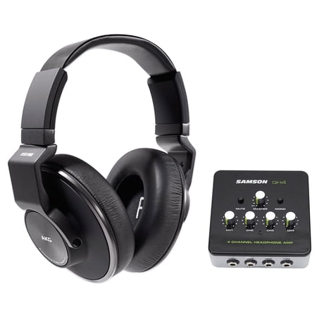AKG K553 MK2 MKII Closed Back Studio Monitoring Headphones+4-Ch Amplifier Amp