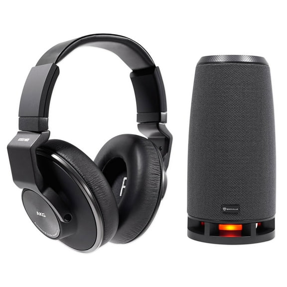 AKG K553 MK2 MKII Closed Back Studio Monitoring Headphones + RockShip Speaker