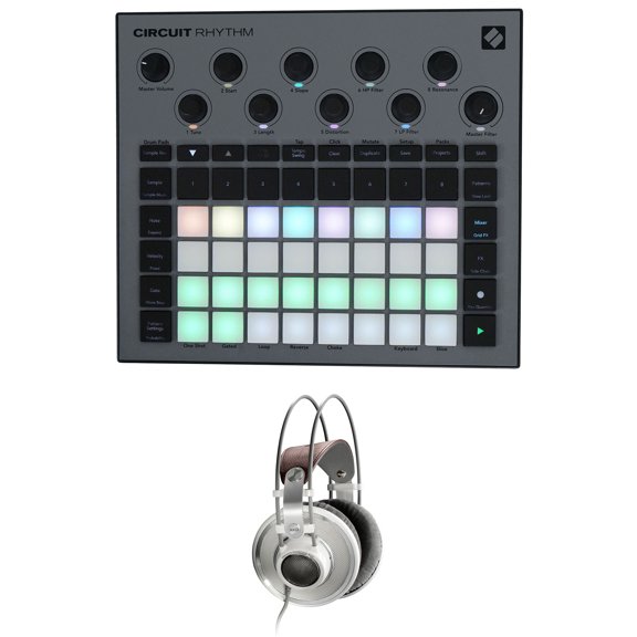AKG K701 Studio Recording Reference Headphones+Novation Circuit Rhythm Groovebox