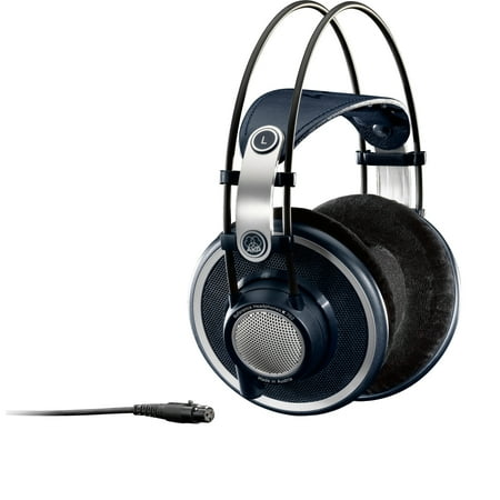 AKG K702 Open-Back Dynamic Headphones with Flat Wire Voice Coil & 3D Form Ear Pads, Black