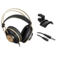 thumbnail image 1 of AKG K92 Closed-Back Studio Headphones with Headphone Holder and Extension Cable Bundle, 1 of 8