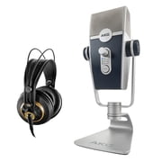 AKG Lyra Multipattern USB Condenser Microphone with AKG K 240 Studio Pro Headphones Bundle