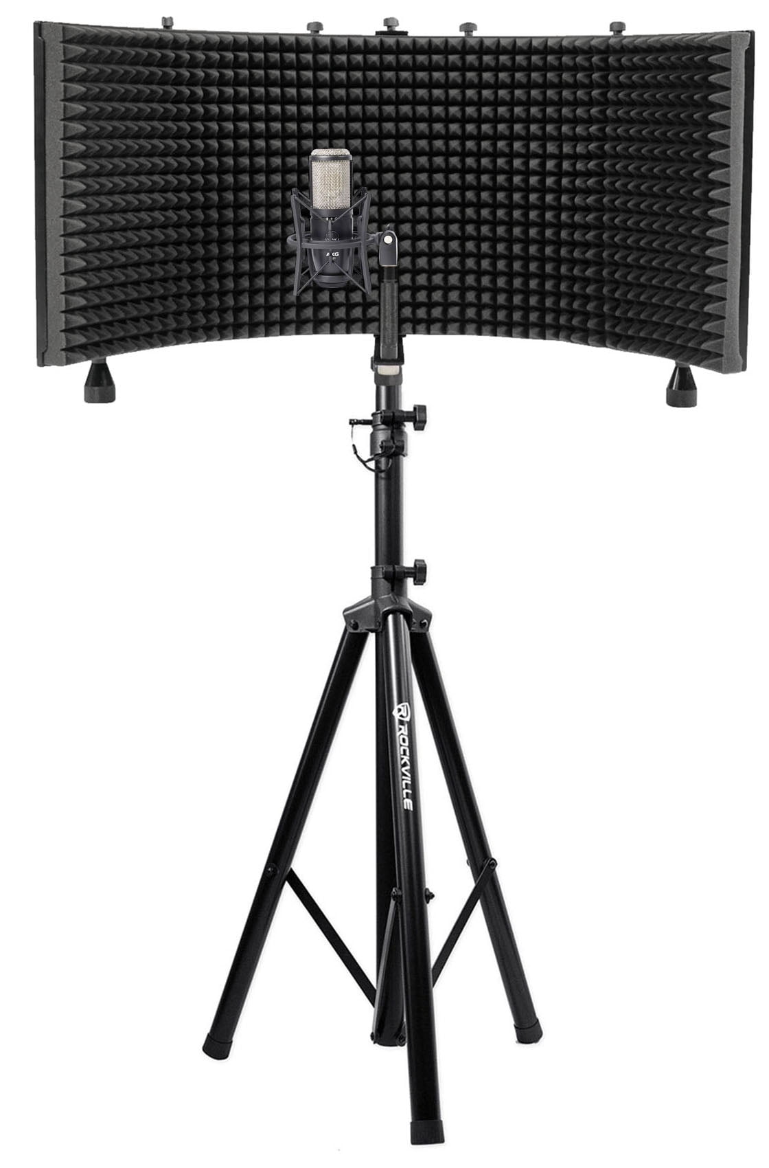 AKG P420 Studio Condenser Recording Podcasting Microphone+Foam Shield+Tripod