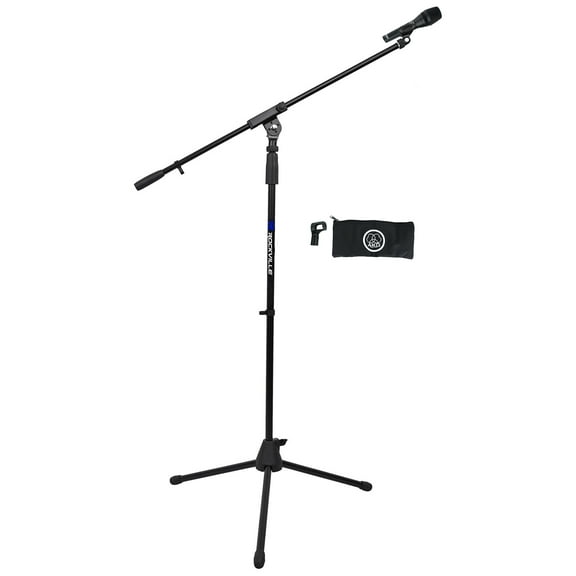 AKG P5I Handheld Dynamic Metal Vocal Microphone+Tripod Mic Stand w/Boom