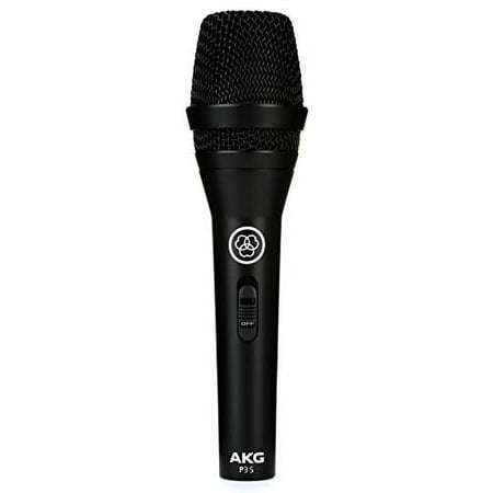 AKG - Wired P3S Rugged Dynamic Mic with On/Off Switch - Black