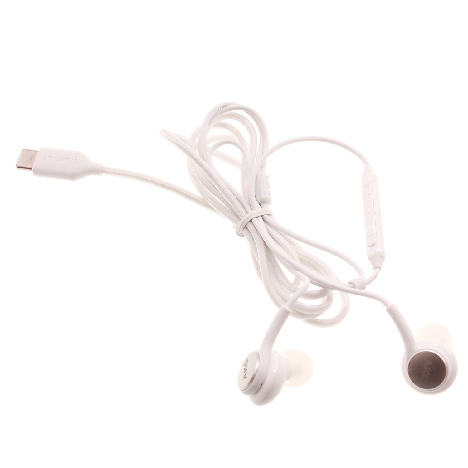 AKG TYPE-C Earphones Original for Motorola Moto G 5G (2022)/Moto G 5G (2023)/Moto 5G (2024)/Moto 5G (2025)  - Headphones USB-C Earbuds w Mic Headset White Handsfree