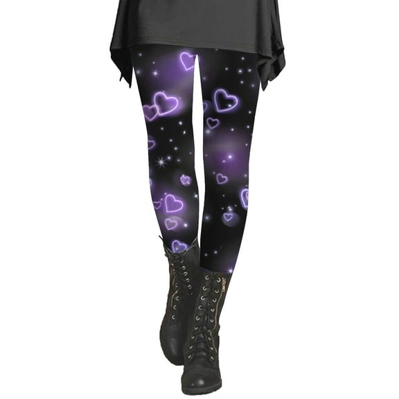 AKGEAMN Leggings for Women, Womens Plus Size Patterned Tights Fashion Printed Designed Opaque Stockings Blue-L