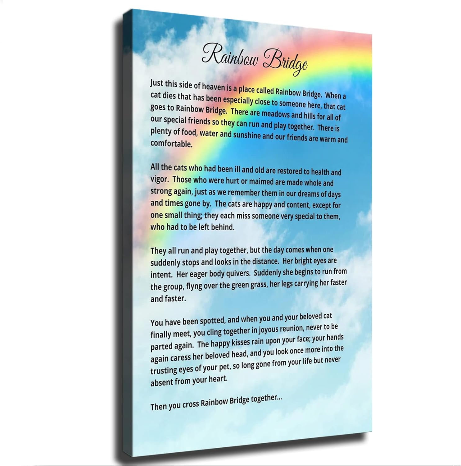 rainbow-bridge-poem-wall-art-for-loss-of-pet-quotes-poster-canvas-print-inspirational-wall-art-modern-bedroom-room-aesthetics-decoration-boys-women-gift-08x12inch-no-framed-walmart-com