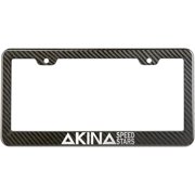 AKINA Speed Stars Kanji FUKIWARA License Plate Frame Carbon Fiber Look Style Glossy Plastic