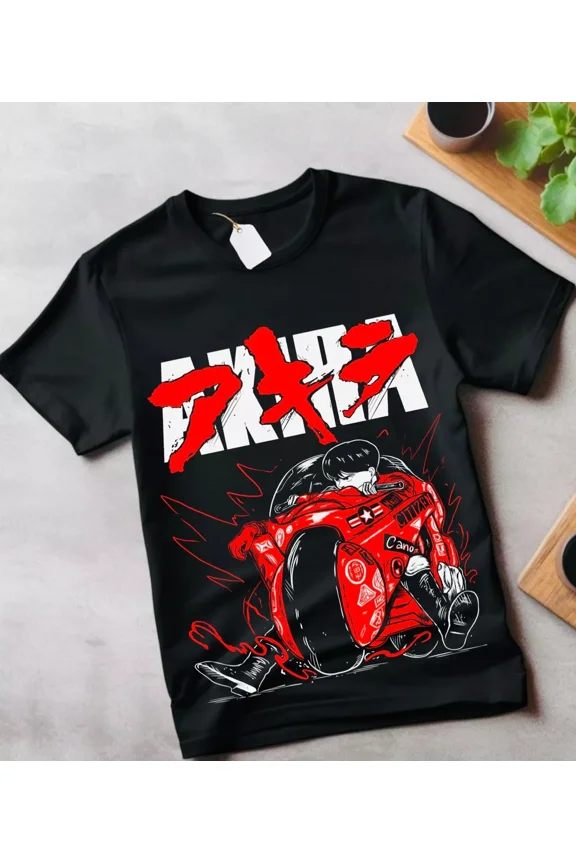 AKIRA T-Shirt Manga Anime Kaneda Tetsuo Katsuhiro Otomo Neo Tokyo Tee gift