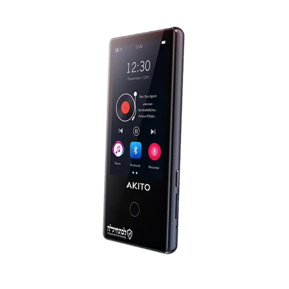 AKITO L5 16GB Kosher MP3 Player with Built-in Speaker, and Recorder (Black)