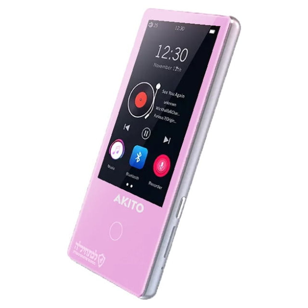 AKITO L5 16GB Kosher MP3 Player with Builtin Speaker, and Recorder (Pink)