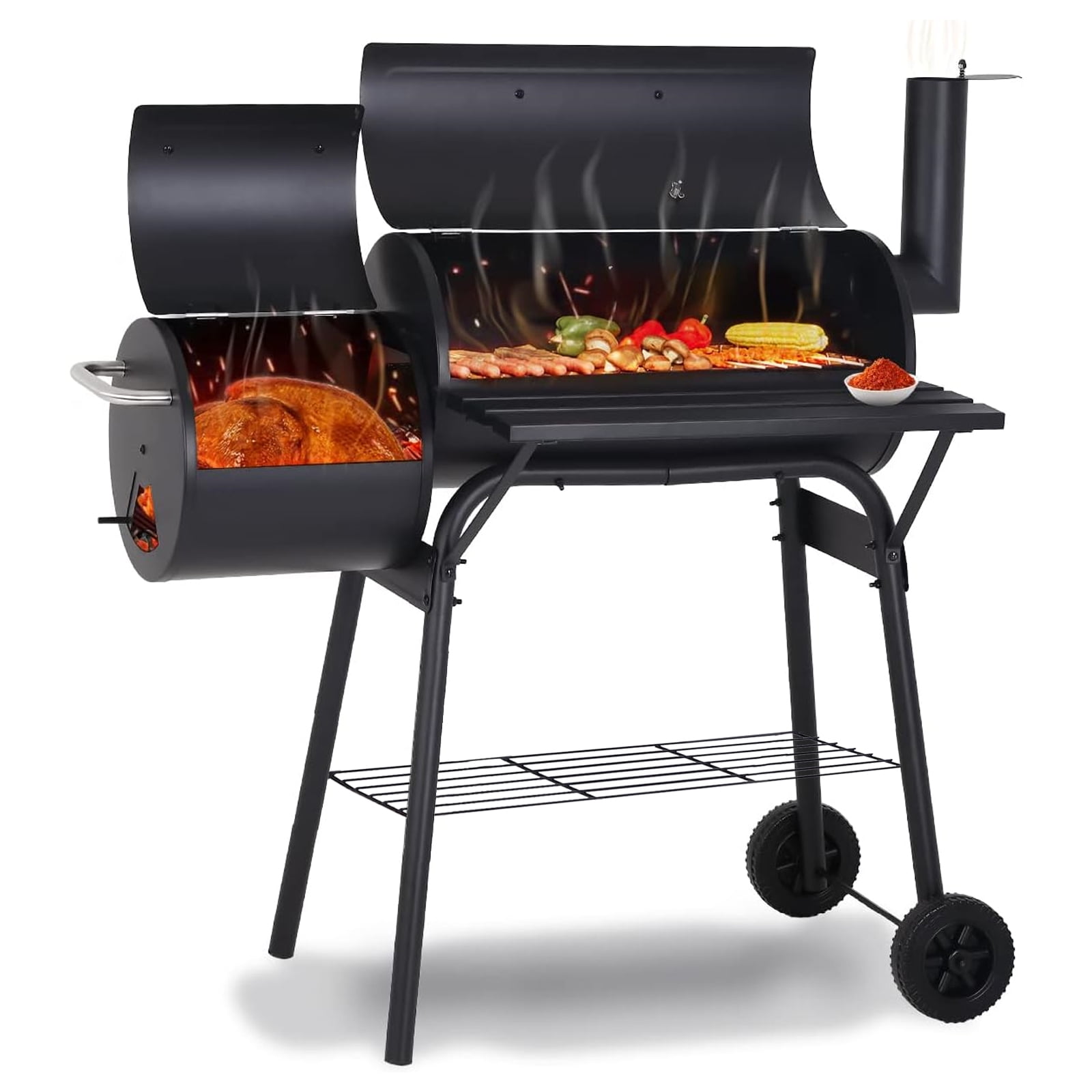 AKIUDEX Portable BBQ Charcoal Grill & Barbecue Tailgate with AKIUDEX Portable BBQ Charcoal Grill & Barbecue Tailgate with