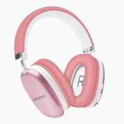 Bluetooth Headphones Over Ear, AKKHOO Active Noise Cancelling Wireless Headphones with 35Hrs Playtime, Deep Bass, 4 Noise Cancelling Mics, Low Latency for Trave