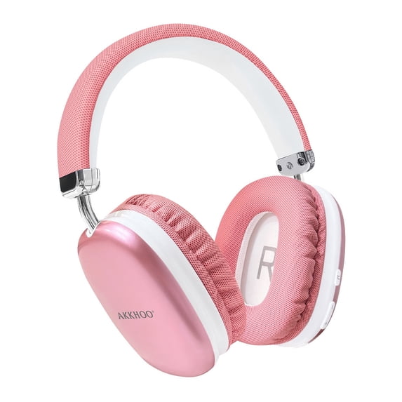 Bluetooth Headphones Over Ear, AKKHOO Active Noise Cancelling Wireless Headphones with 35Hrs Playtime, Deep Bass, 4 Noise Cancelling Mics, Low Latency for Travel Work Study Gaming