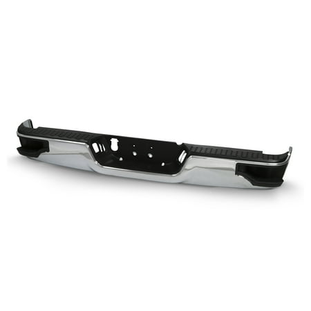 AKKON 100-1001, Automotive Rear Bumper with Accessory Kit for Dodge Ram Silver