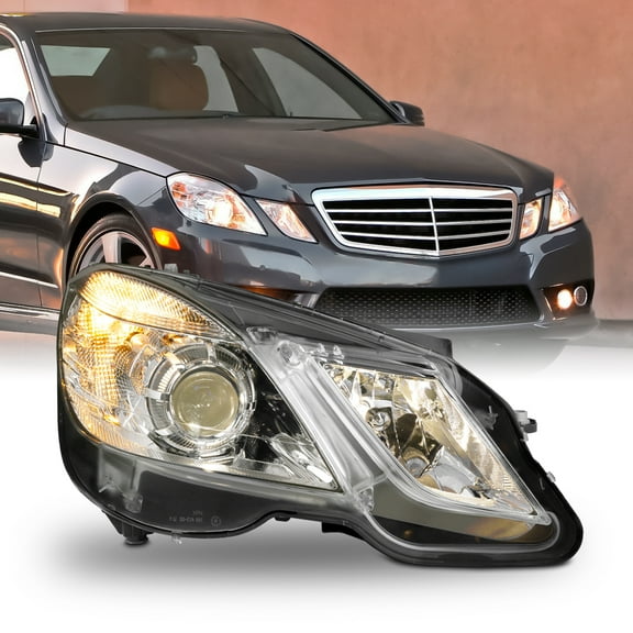 AKKON - 2010 2011 2012 2013 Mercedes Benz W212 E-Class E350 E550 Sedan Wagon Halogen Projector Headlight Headlamp Assembly Passenger Right