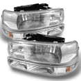 thumbnail image 1 of AKKON - 4 Pieces Combo For 1999-2002 Sivlerado 00-06 Suburban Tahoe Headlights Front Lamps + Bumper Signal Lights LH+RH Pair, 1 of 5