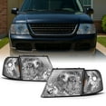 thumbnail image 1 of AKKON - 4Pcs Combo Fits 2002-2005 Ford Explorer 4Door Model Chrome Headlights w/Corner Signal Lamp Left+Right Pair, 1 of 6