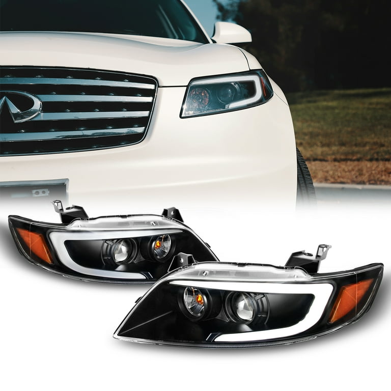 AKKON - [C-Style] [Black] 2003-2008 FX35 FX45 LED DRL Switchback