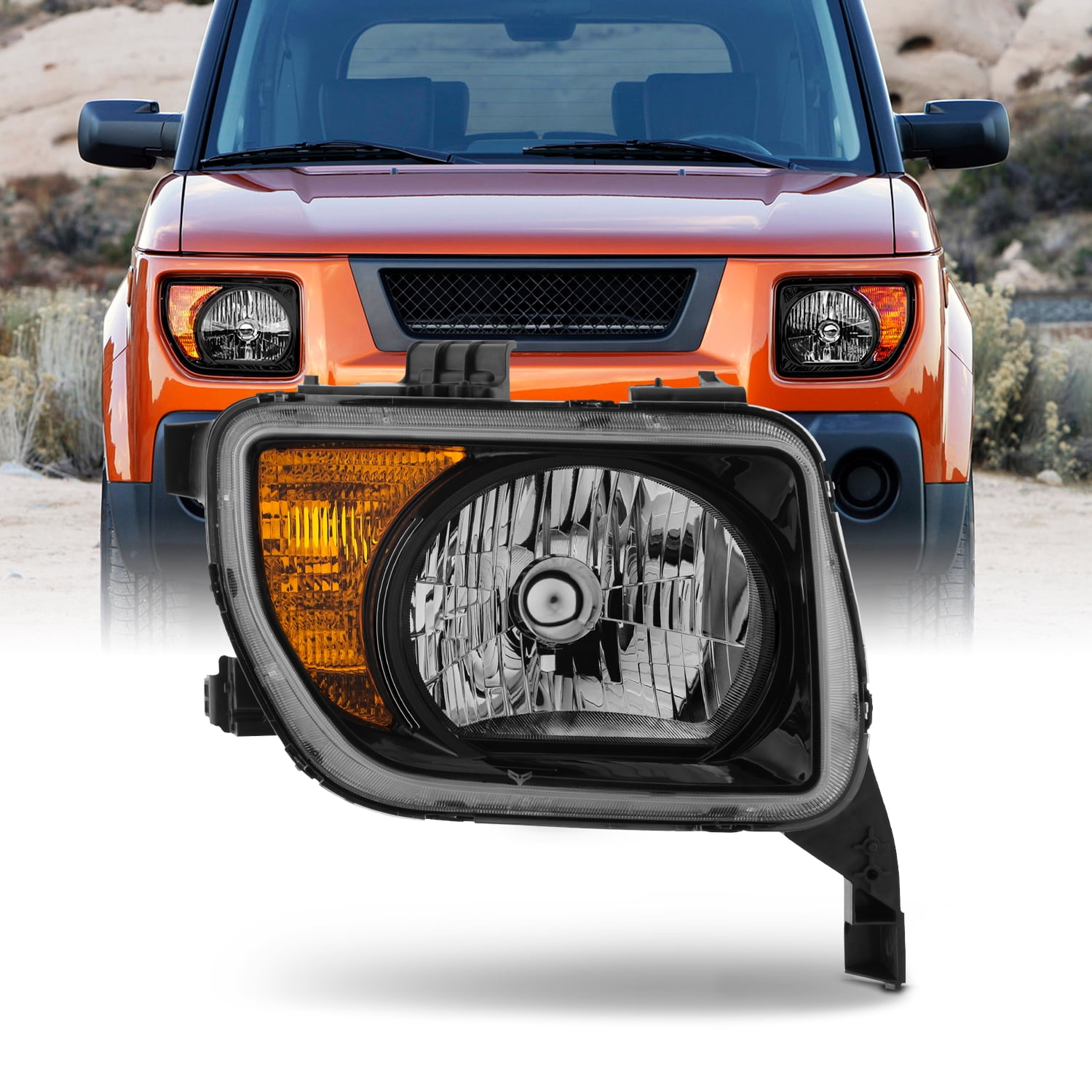 AKKON - Fit 2007-2008 Honda Element 07-08 OE Style Halogen