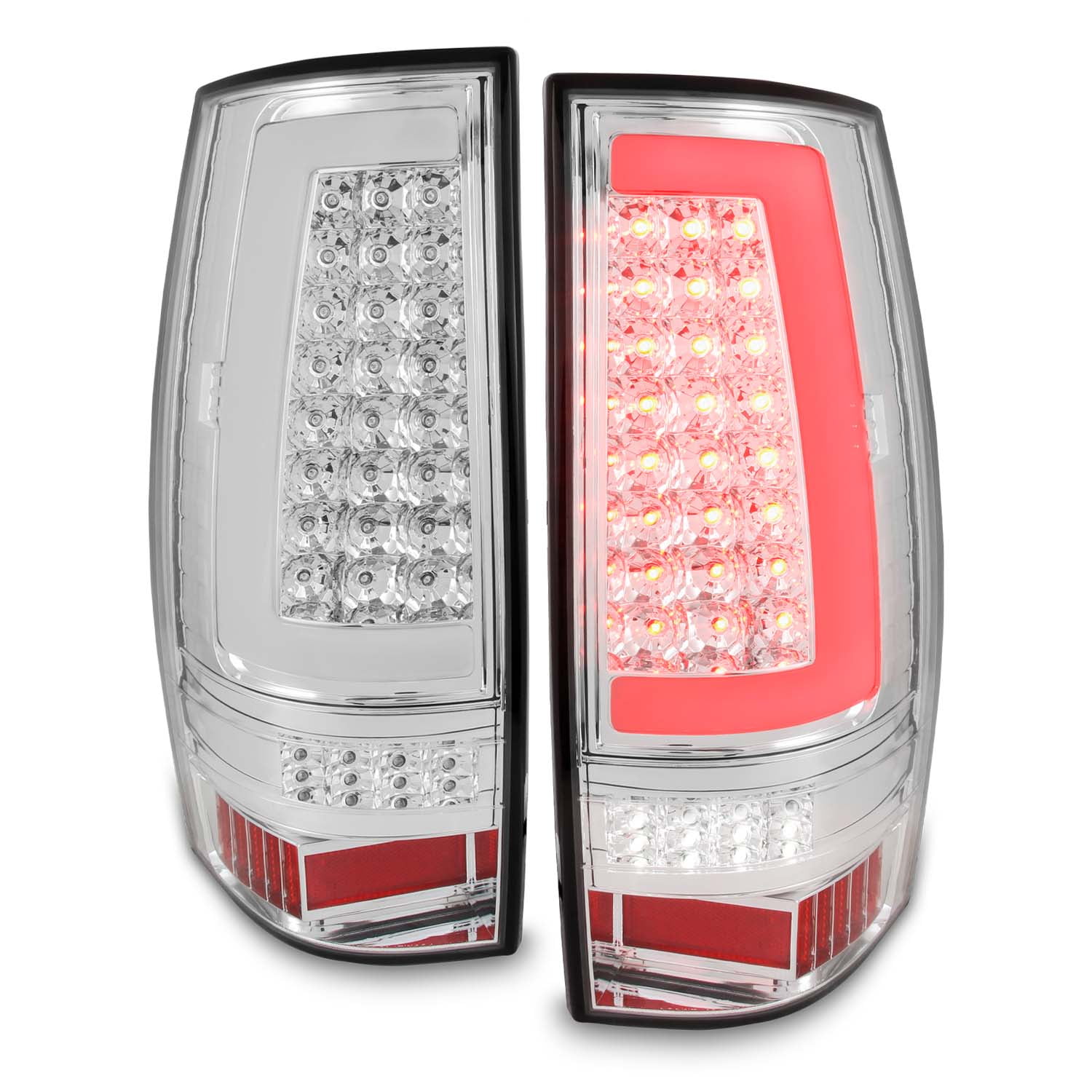 Pair Smoke Tail Lights For Chevy Suburban & Tahoe (2007-2014) – Black Housing