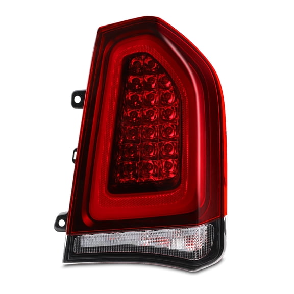 AKKON - Fit 2015-2023 Chrysler 300 15-23 OE Style [Full LED] Tail Lights Black Bezel w/Dark Red Lens Passenger Right Side Assembly