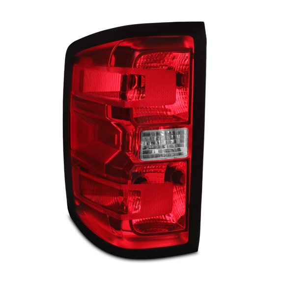 AKKON - Fit 2016 2017 2018 2019 Chevy Silverado 1500/2500HD/3500HD Halogen Type Tail Lights Rear Brake Lamp w/ Wire Included Driver