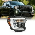 thumbnail image 1 of AKKON - Fit 2019 2020 2021 2022 GMC Sierra 1500 LED DRL Headlight w/Halogen Type Signal Chrome OE Style Passenger Right Side, 1 of 7