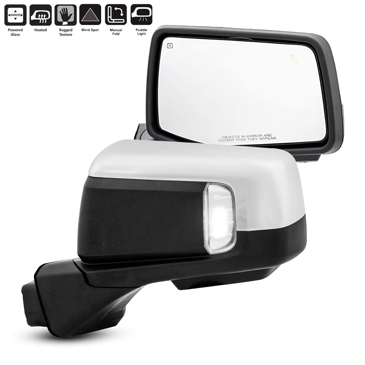 Akkon Fit Chevy Silverado Pickup Truck Tow Mirror Power Heated Turn Signal